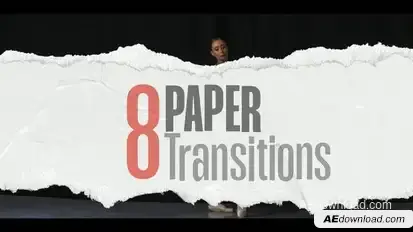Paper Transitions Elements template preview