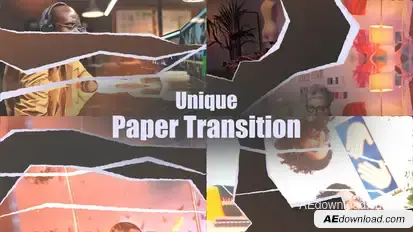 Paper Transitions Elements template preview