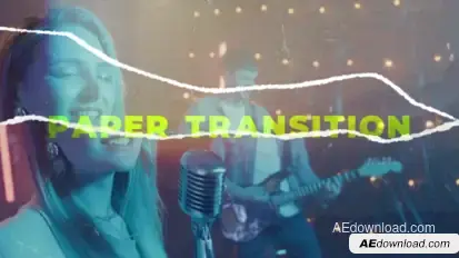 Paper Transitions Elements template preview