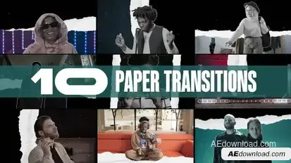 Paper Transitions | Freeze Style | 4K Elements template preview