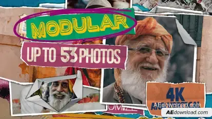 Paper Unfold Fast Slideshow Video Displays template preview