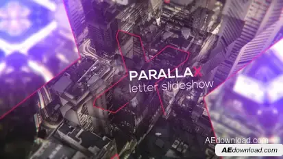 Letters - Parallax Slideshow Openers template preview
