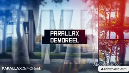 Parallax Demo Reel Video Displays template preview