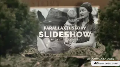 Parallax History Slideshow Openers template preview