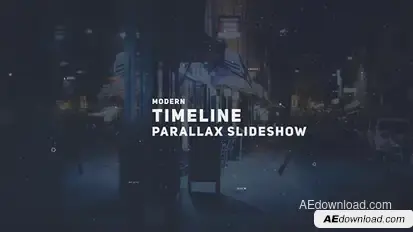 Parallax Timeline Slideshow Video Displays template preview