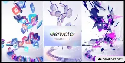 Videohive Particle Attack Logo Reveal Logo Stings template preview