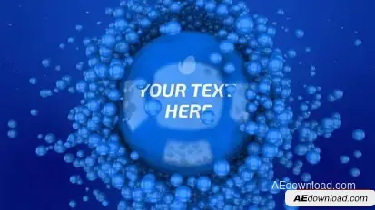 Particle Balls Logo Reveal Logo Stings template preview