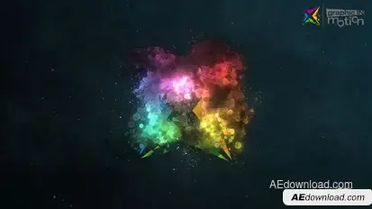 Particle Cloud Logo Reveal Logo Stings template preview
