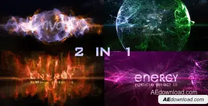 Particle Effect 10 (Energy) Logo Stings template preview