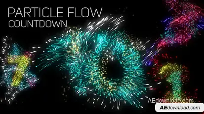 Particle Flow Countdown Openers template preview
