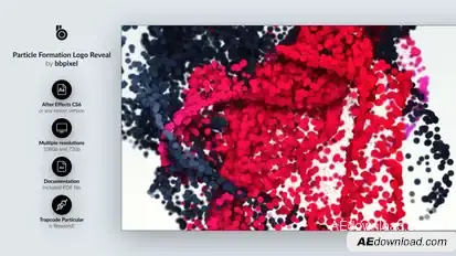 Particle Formation Logo Reveal Logo Stings template preview