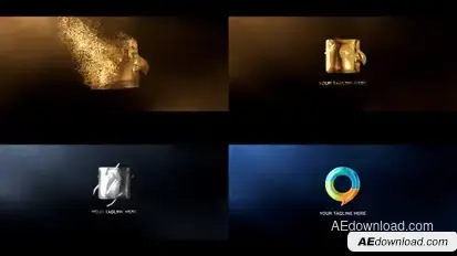 Particle Logo Reveal Logo Stings template preview