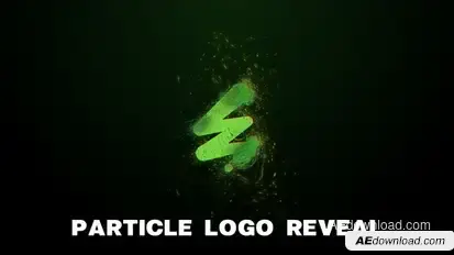 Particle Logo Reveal Logo Stings template preview