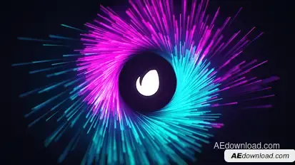 Particle Logo Streak Logo Stings template preview