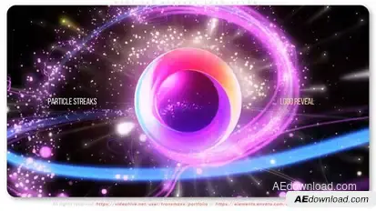 Particle Streaks Logo Reveal Logo Stings template preview