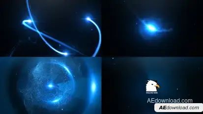 Particle Trails Logo Explosion Logo Stings template preview