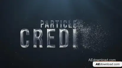 Videohive Particles Credits Titles template preview