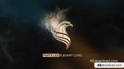 Particles Elegant Logo | After Effects Logo Stings template preview