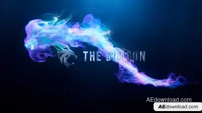 Particles Fantasy Dragon Logo Logo Stings template preview
