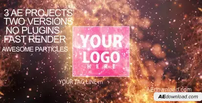 Particles-flare Logo Opener 2 Openers template preview