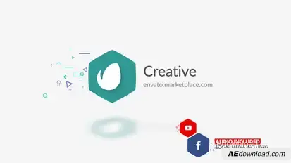 Particles Logo Logo Stings template preview