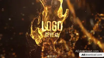 Particles Splash Reveal Logo Stings template preview