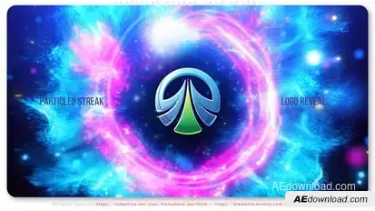 Particles Streak Logo Reveal Titles template preview