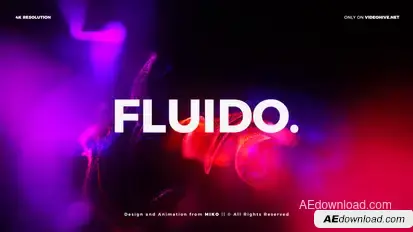 Particles Titles 4K - Fluido Titles template preview