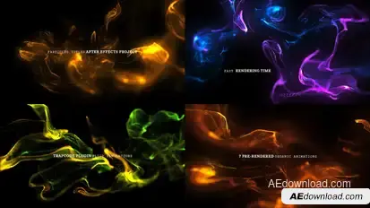 Particles Titles 4K Titles template preview
