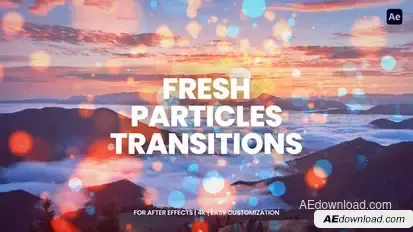 Particles Transitions For After Effects Elements template preview