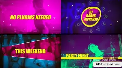 Party Event Openers template preview
