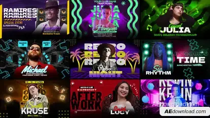 Party Freeze Frame Elements template preview