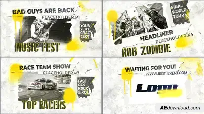Party Invitation - Music Event Openers template preview