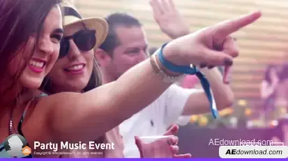 Party Music Event Video Displays template preview