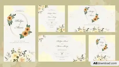 Patrica Wedding Invitation Openers template preview