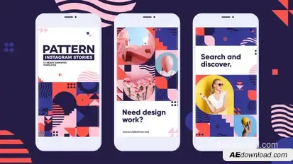 Pattern Stories Pack Product Promo template preview