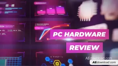 Computer Hardware Comparison – 3D Infographic & Review Template AEP Elements template preview