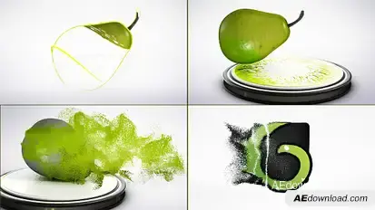 Pear Particles Logo Reveal Logo Stings template preview