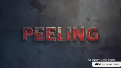 Peeling Paint And Metal Titles Titles template preview