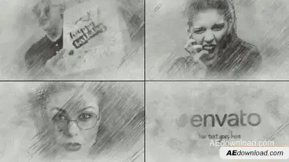 Pencil Sketch/Scribble Drawing Logo Logo Stings template preview