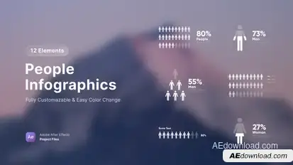 People Infographics Infographics template preview