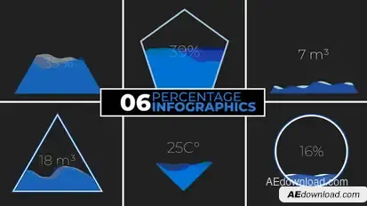 Percentage Infographics Infographics template preview
