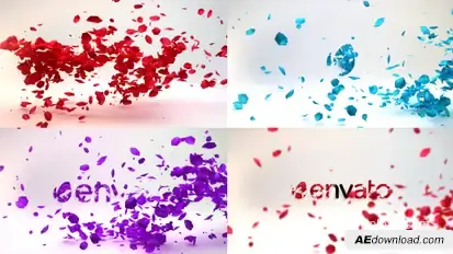 Petals Logo Reveal Logo Stings template preview