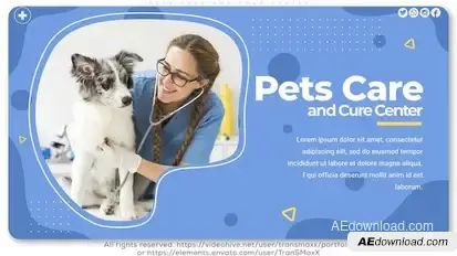 Pets Care and Cure Center Openers template preview