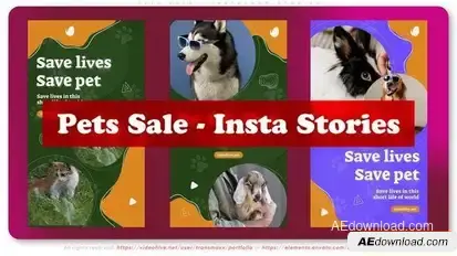 Pets Sale - Instagram Stories Openers template preview