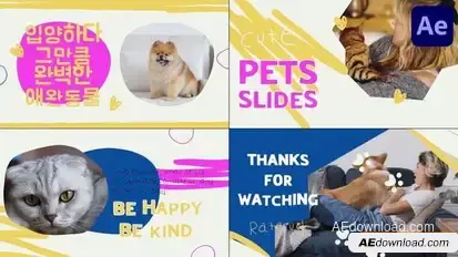 Pets Slides | After Effects Openers template preview