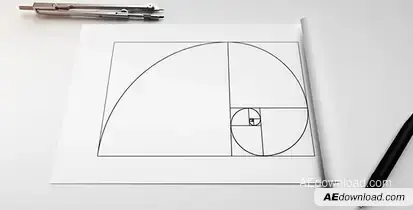 Phi Golden Ratio Logo Logo Stings template preview