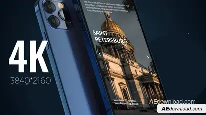 Phone 12 Pro App Presentation Mockup 4K Product Promo template preview