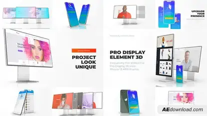 Phone 12 Pro Display Mockup - Web App Promo Product Promo template preview