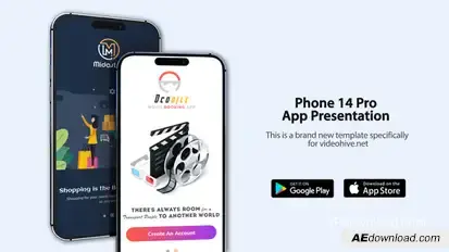 Phone 14 Pro | App Presentation V.3 Product Promo template preview